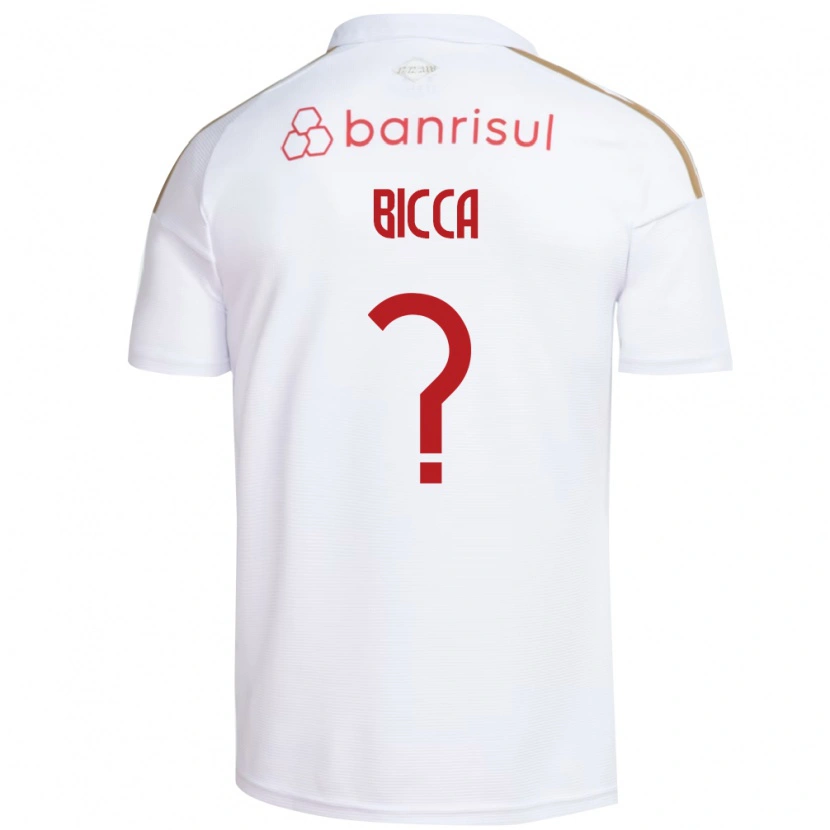 Danxen Mulher Camisola Leo Bicca #0 Branco Vermelho Alternativa 2026/27 Camisa