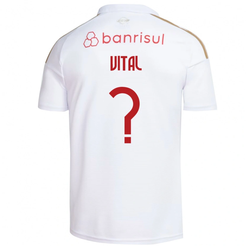 Danxen Mulher Camisola Lucas Vital #0 Branco Vermelho Alternativa 2026/27 Camisa