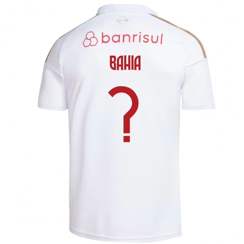 Danxen Mulher Camisola Guilherme Bahia #0 Branco Vermelho Alternativa 2026/27 Camisa