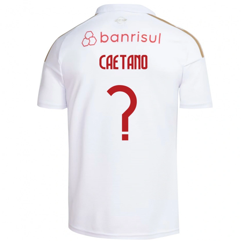Danxen Mulher Camisola Caetano #0 Branco Vermelho Alternativa 2026/27 Camisa