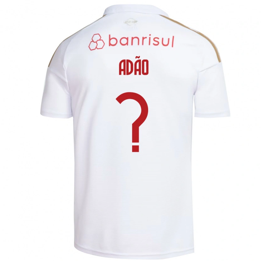Danxen Mulher Camisola Gabriel Adão #0 Branco Vermelho Alternativa 2026/27 Camisa