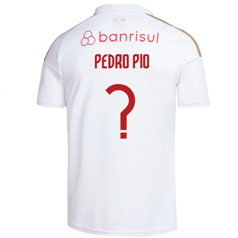 Danxen Mulher Camisola Pedro Pio #0 Branco Vermelho Alternativa 2026/27 Camisa