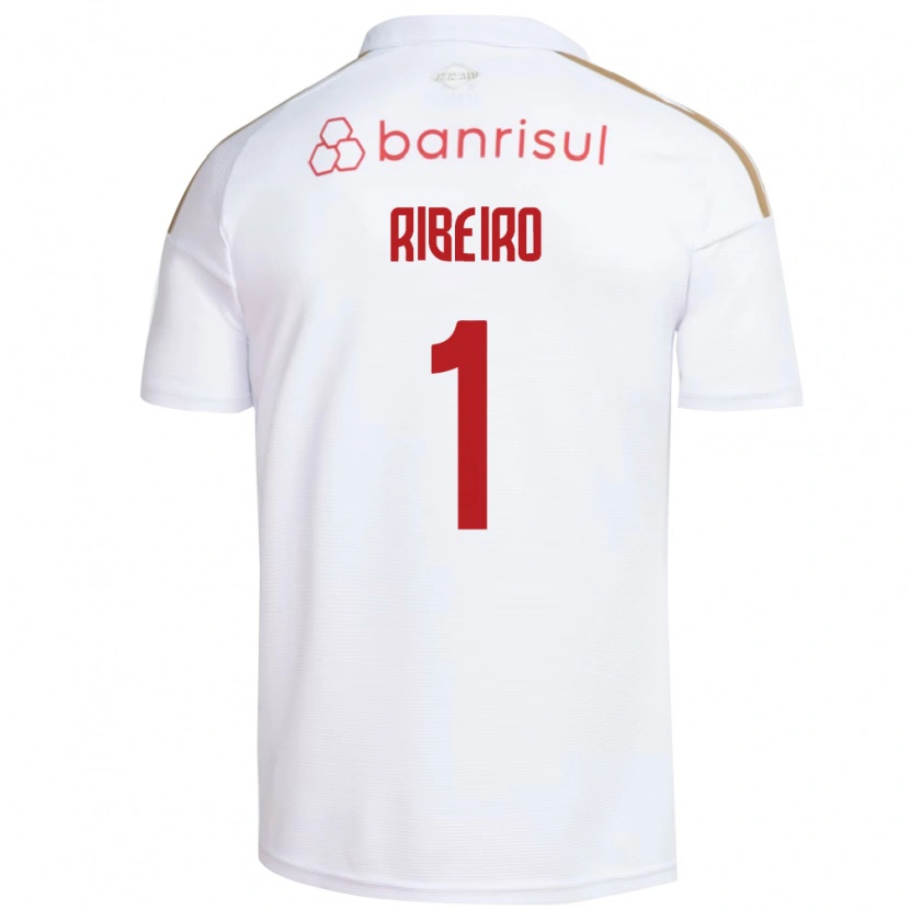 Danxen Mulher Camisola Mari Ribeiro #1 Branco Vermelho Alternativa 2026/27 Camisa