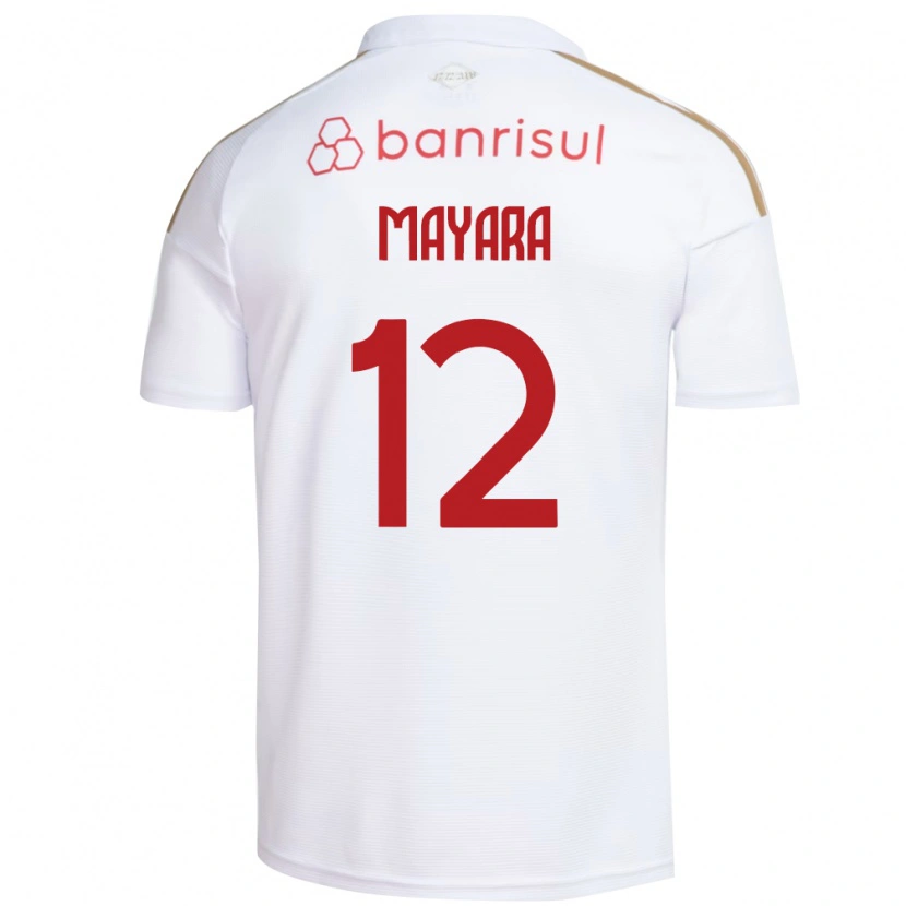 Danxen Mulher Camisola Mayara #12 Branco Vermelho Alternativa 2026/27 Camisa