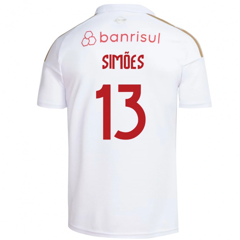 Danxen Mulher Camisola Arthur Simões #13 Branco Vermelho Alternativa 2026/27 Camisa