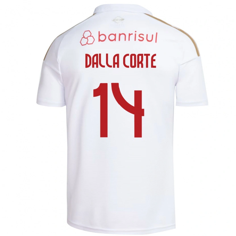 Danxen Mulher Camisola João Dalla Corte #14 Branco Vermelho Alternativa 2026/27 Camisa