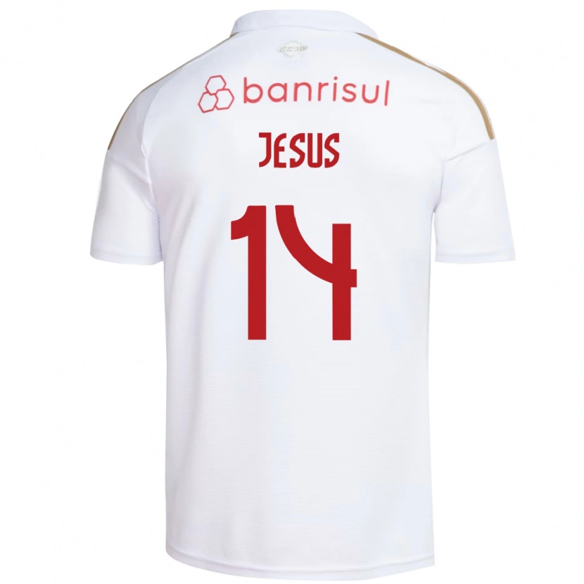 Danxen Mulher Camisola Victor Jesus #14 Branco Vermelho Alternativa 2026/27 Camisa