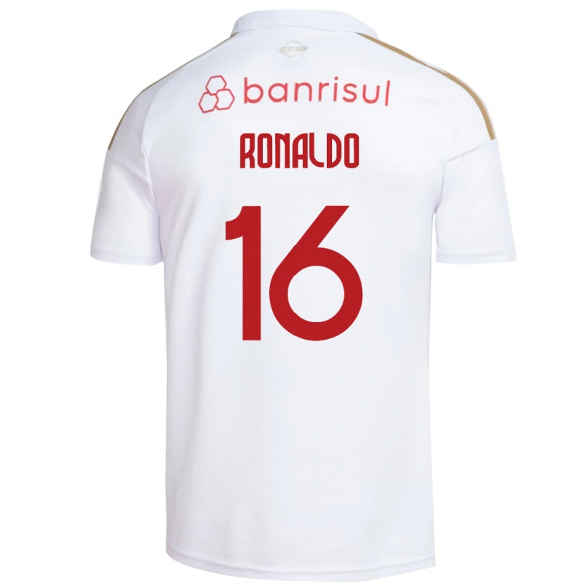 Danxen Mulher Camisola Ronaldo Da Silva Souza #16 Branco Vermelho Alternativa 2026/27 Camisa
