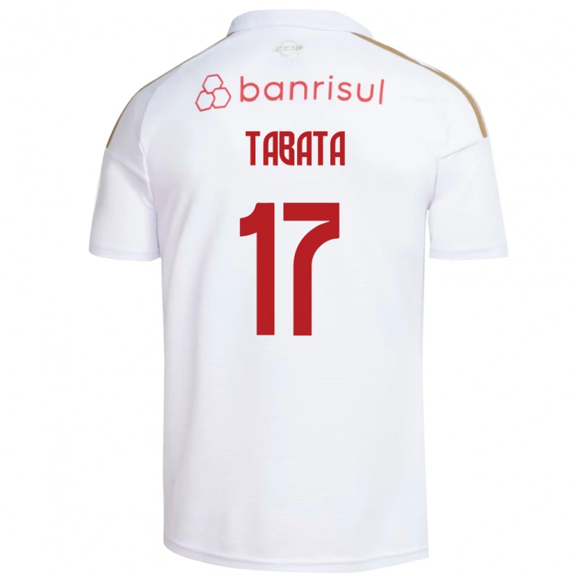 Danxen Mulher Camisola Bruno Tabata #17 Branco Vermelho Alternativa 2026/27 Camisa
