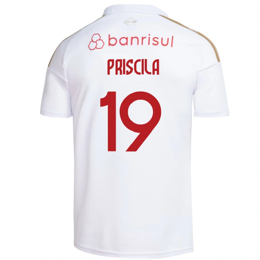 Danxen Mulher Camisola Priscila #19 Branco Vermelho Alternativa 2026/27 Camisa