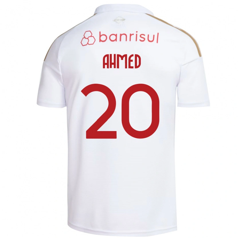 Danxen Mulher Camisola Diego Ahmed #20 Branco Vermelho Alternativa 2026/27 Camisa