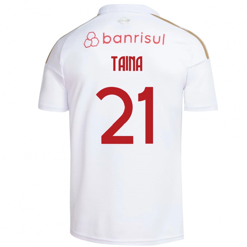 Danxen Mulher Camisola Taina #21 Branco Vermelho Alternativa 2026/27 Camisa