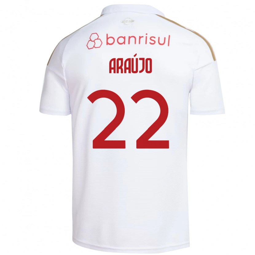 Danxen Mulher Camisola Kelwin Araújo #22 Branco Vermelho Alternativa 2026/27 Camisa