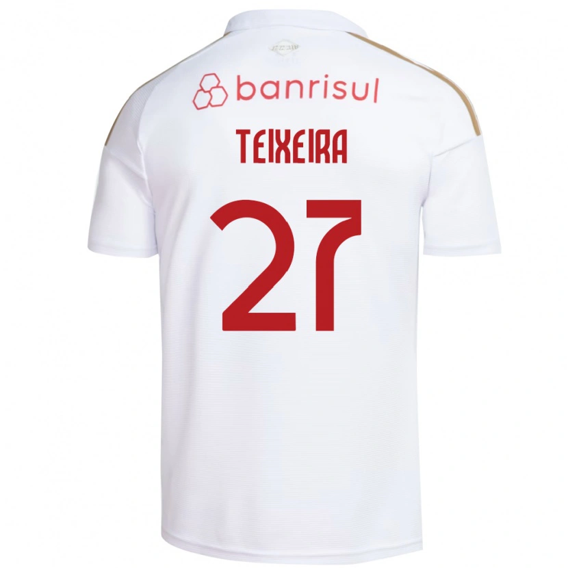 Danxen Mulher Camisola Danny Teixeira #27 Branco Vermelho Alternativa 2026/27 Camisa
