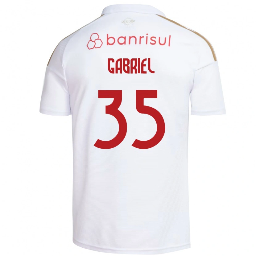 Danxen Mulher Camisola Ze Gabriel #35 Branco Vermelho Alternativa 2026/27 Camisa