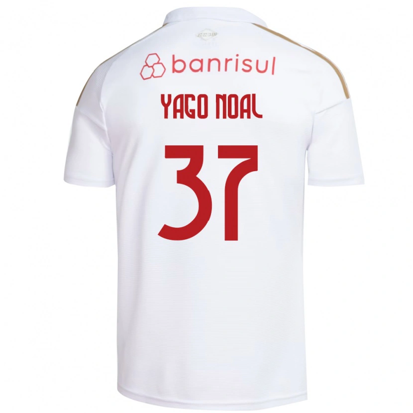 Danxen Mulher Camisola Yago Noal #37 Branco Vermelho Alternativa 2026/27 Camisa