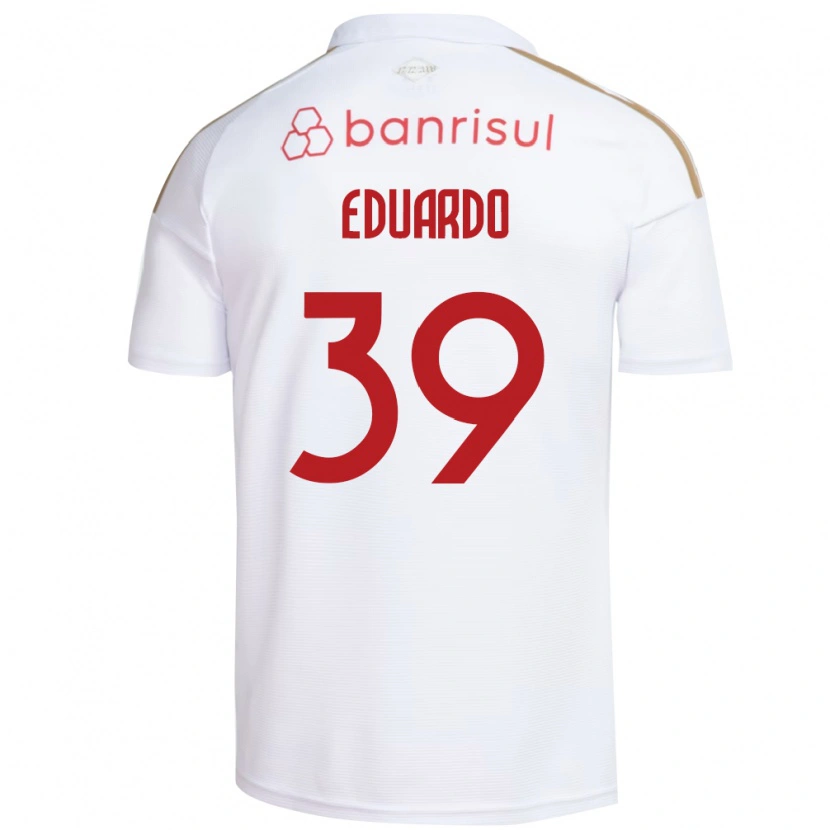 Danxen Mulher Camisola Carlos Eduardo #39 Branco Vermelho Alternativa 2026/27 Camisa