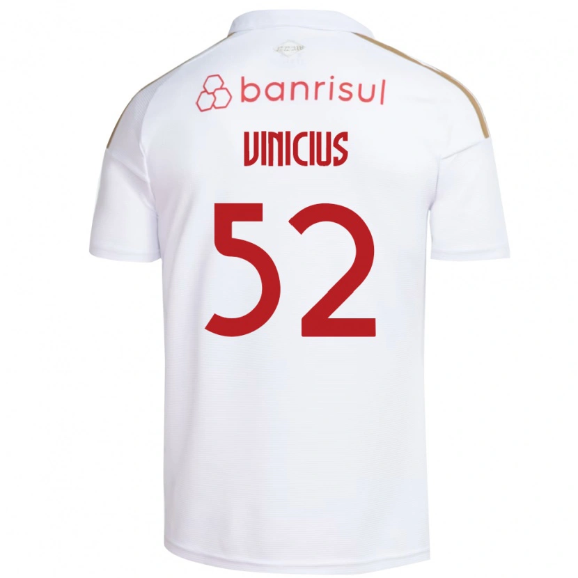 Danxen Mulher Camisola Gabriel Vinicius #52 Branco Vermelho Alternativa 2026/27 Camisa