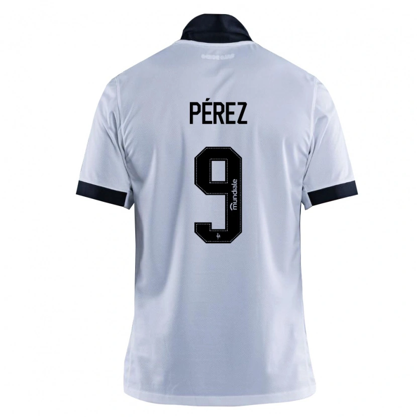 Danxen Mulher Camisola Diego Pérez #9 Preto Branco Alternativa 2026/27 Camisa