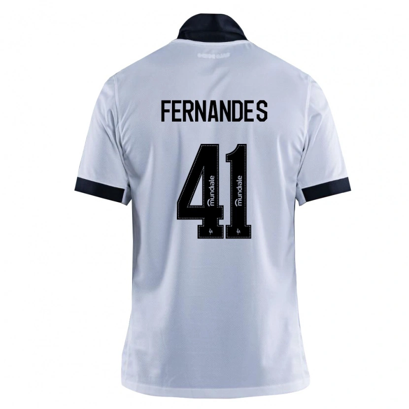 Danxen Mulher Camisola Murillo Fernandes #41 Preto Branco Alternativa 2026/27 Camisa