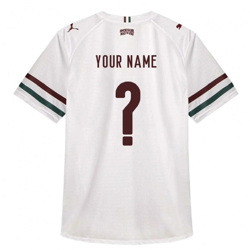 Danxen Mulher Camisola Seu Nome #0 Branco Verde Borgonha Alternativa 2026/27 Camisa