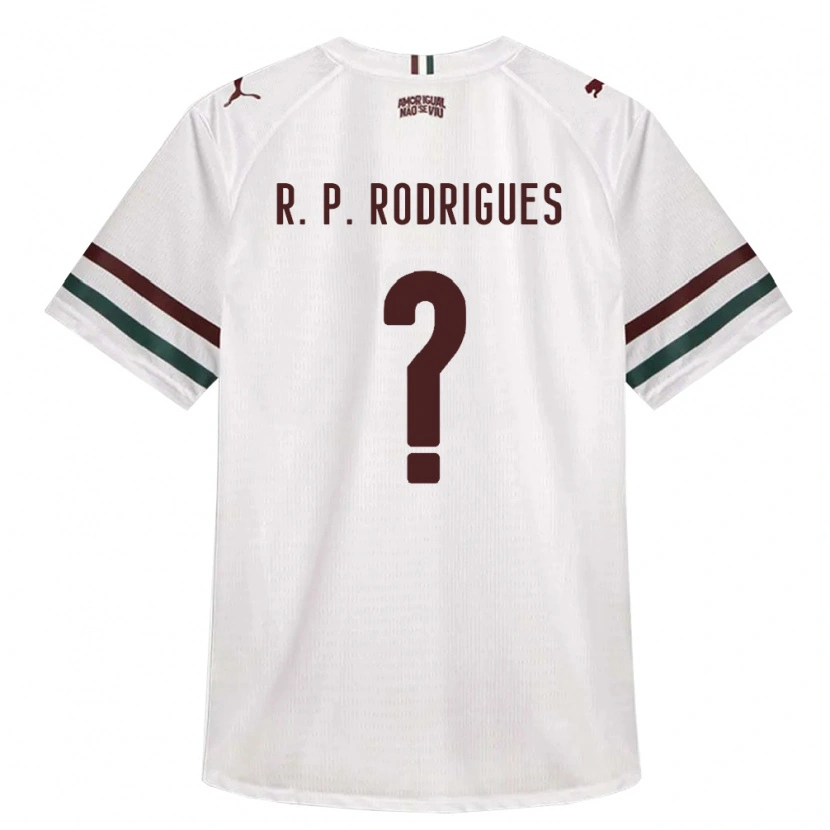 Danxen Mulher Camisola Ronald Pinheiro Rodrigues #0 Branco Verde Borgonha Alternativa 2026/27 Camisa