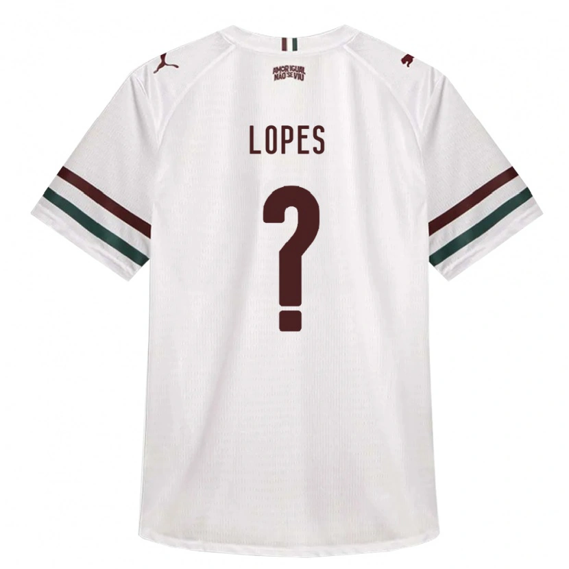 Danxen Mulher Camisola Italo Lopes #0 Branco Verde Borgonha Alternativa 2026/27 Camisa