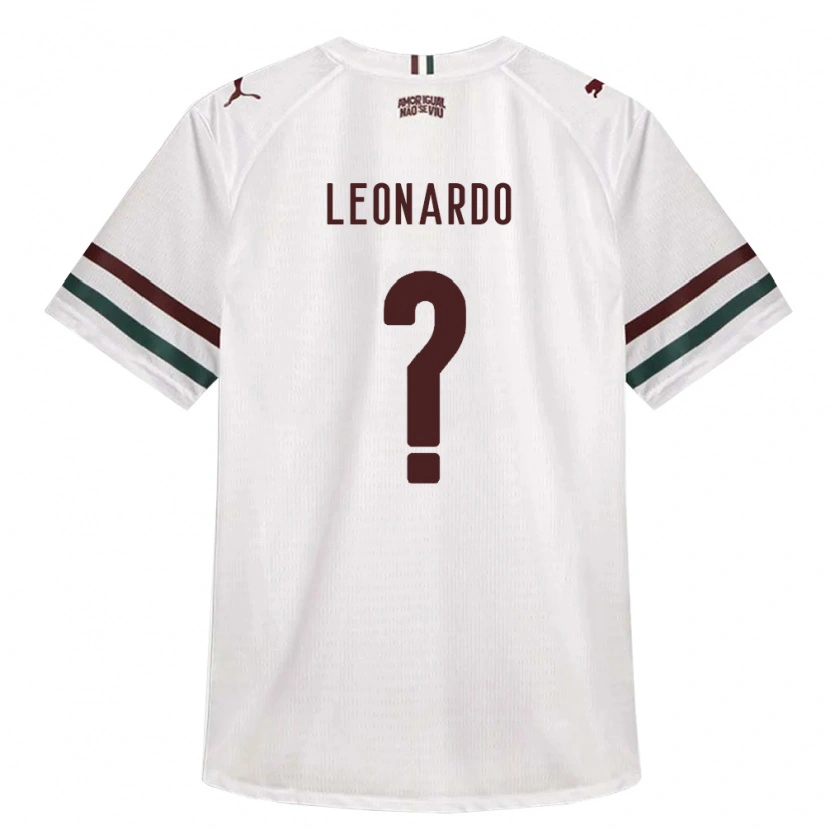 Danxen Mulher Camisola Leonardo Victor Cardoso Dos Santos #0 Branco Verde Borgonha Alternativa 2026/27 Camisa
