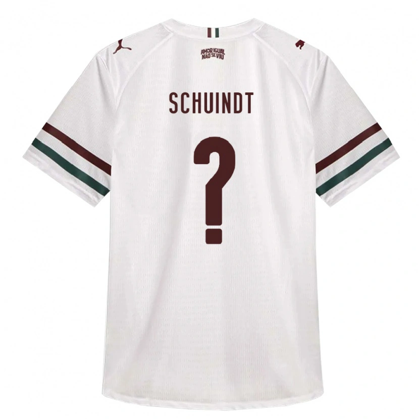 Danxen Mulher Camisola Davi Schuindt #0 Branco Verde Borgonha Alternativa 2026/27 Camisa