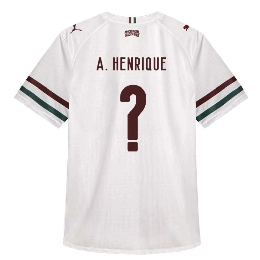 Danxen Mulher Camisola Arthur Henrique #0 Branco Verde Borgonha Alternativa 2026/27 Camisa