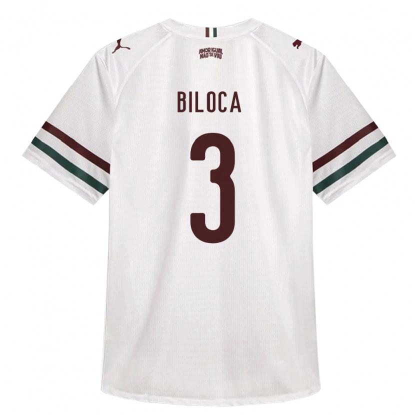 Danxen Mulher Camisola Gabriel Biloca #3 Branco Verde Borgonha Alternativa 2026/27 Camisa