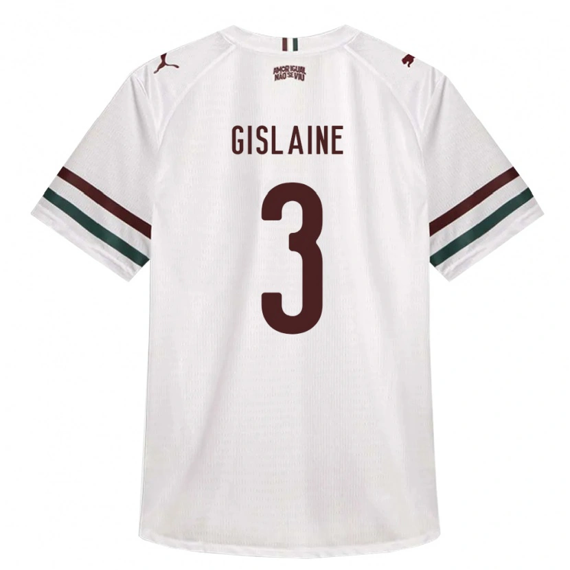 Danxen Mulher Camisola Gislaine #3 Branco Verde Borgonha Alternativa 2026/27 Camisa