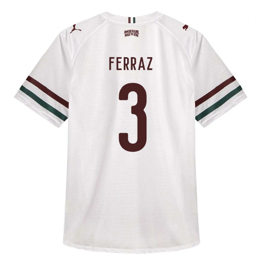 Danxen Mulher Camisola Matheus Ferraz #3 Branco Verde Borgonha Alternativa 2026/27 Camisa