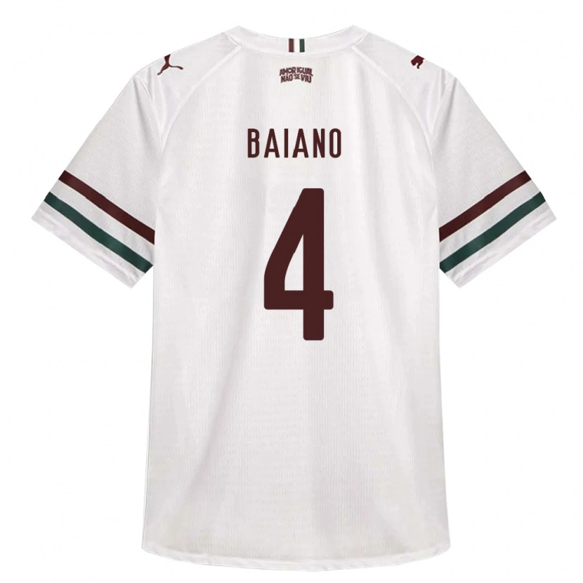 Danxen Mulher Camisola Caíque Baiano #4 Branco Verde Borgonha Alternativa 2026/27 Camisa