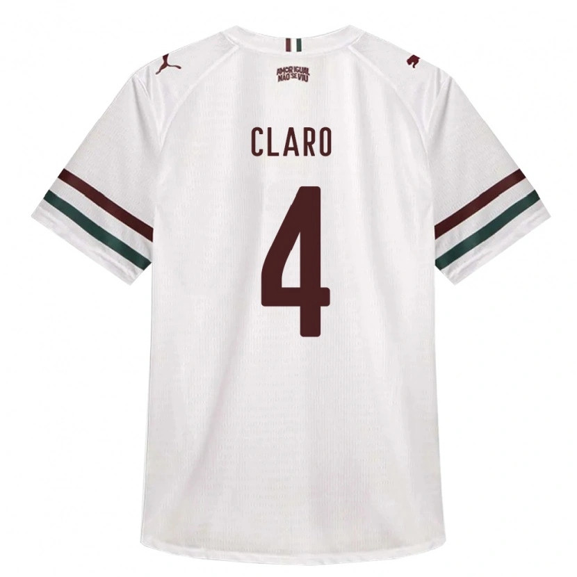 Danxen Mulher Camisola Luccas Claro #4 Branco Verde Borgonha Alternativa 2026/27 Camisa