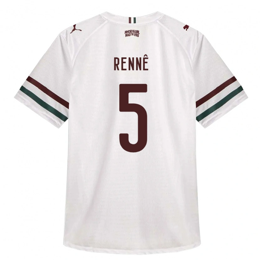 Danxen Mulher Camisola Rian Rennê #5 Branco Verde Borgonha Alternativa 2026/27 Camisa