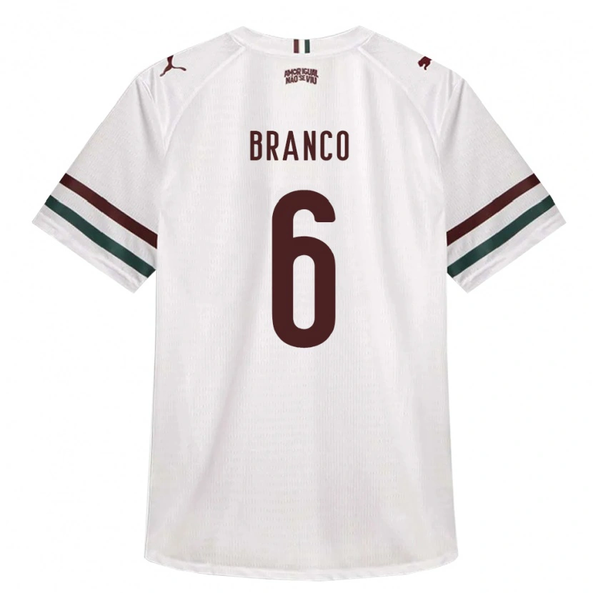 Danxen Mulher Camisola Nath Branco #6 Branco Verde Borgonha Alternativa 2026/27 Camisa