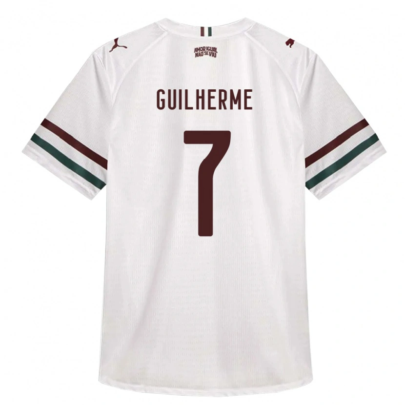 Danxen Mulher Camisola Luiz Guilherme #7 Branco Verde Borgonha Alternativa 2026/27 Camisa