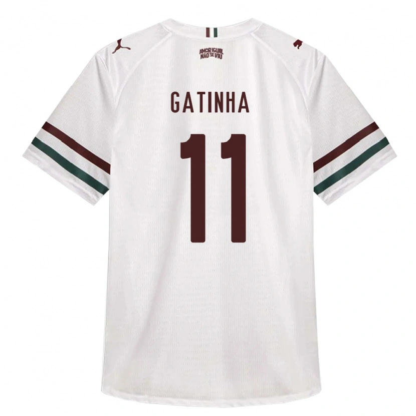 Danxen Mulher Camisola Zé Gatinha #11 Branco Verde Borgonha Alternativa 2026/27 Camisa