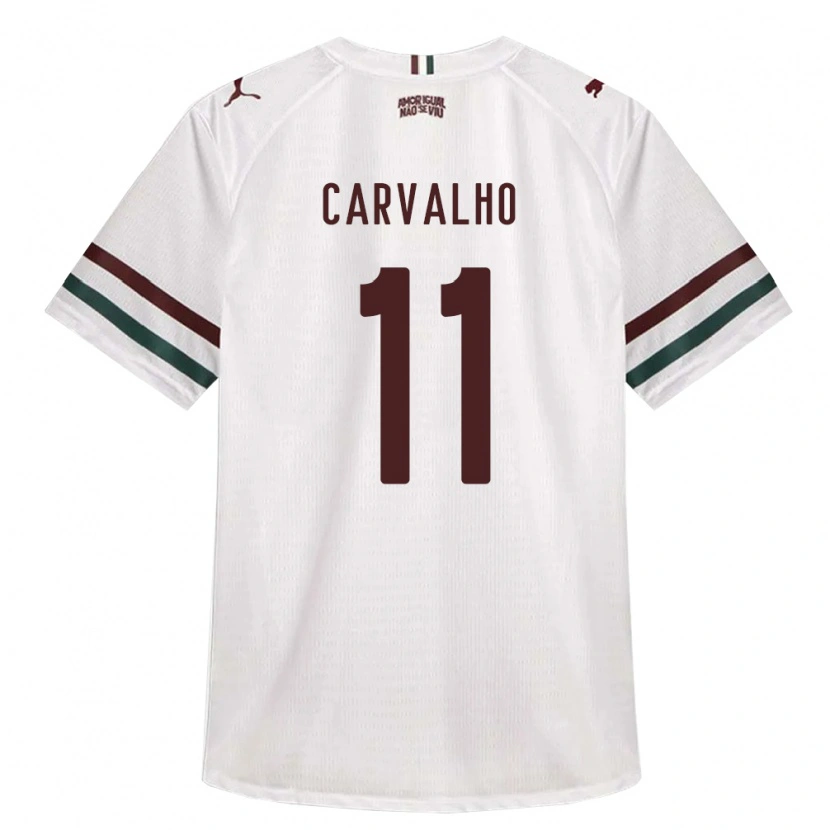 Danxen Mulher Camisola Léo Carvalho #11 Branco Verde Borgonha Alternativa 2026/27 Camisa
