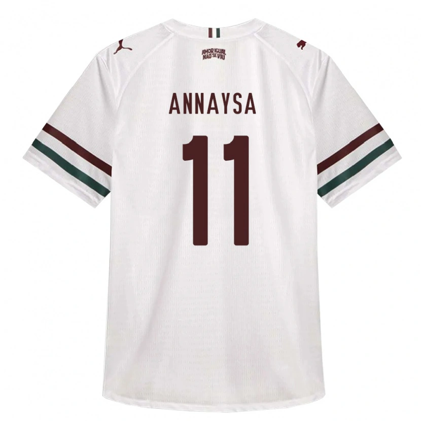 Danxen Mulher Camisola Annaysa #11 Branco Verde Borgonha Alternativa 2026/27 Camisa