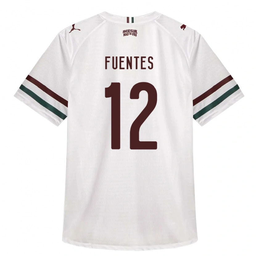 Danxen Mulher Camisola Gabriel Fuentes #12 Branco Verde Borgonha Alternativa 2026/27 Camisa