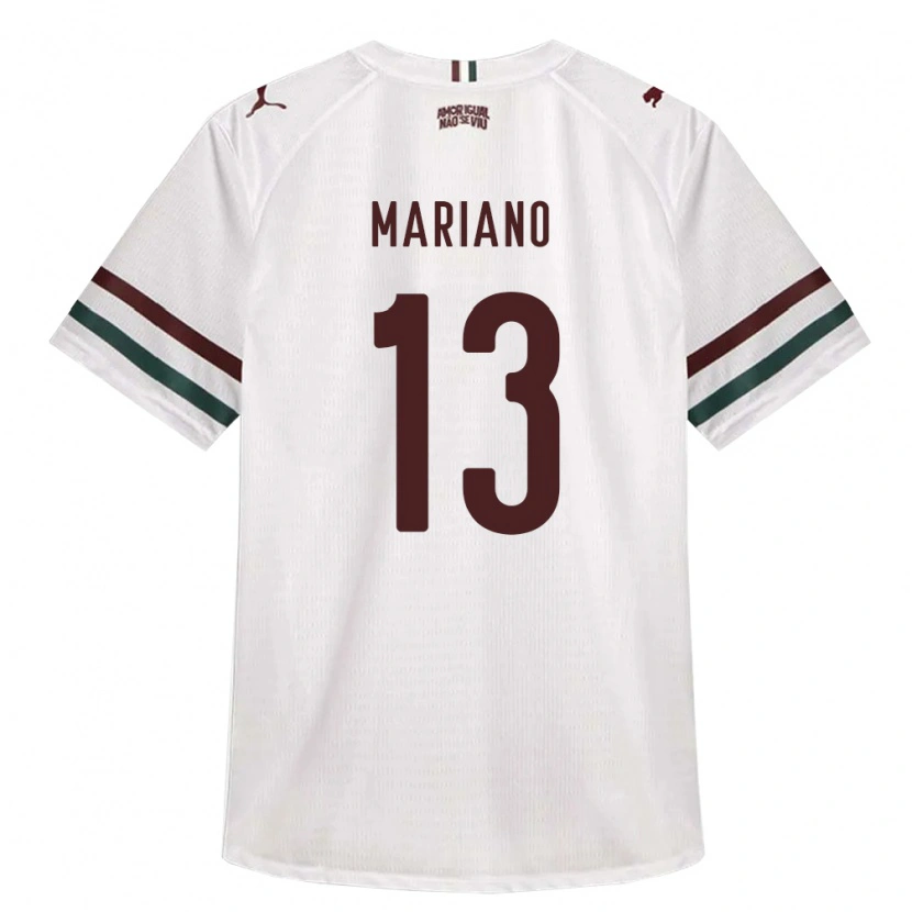 Danxen Mulher Camisola Mariano Matheus Silva Batista #13 Branco Verde Borgonha Alternativa 2026/27 Camisa