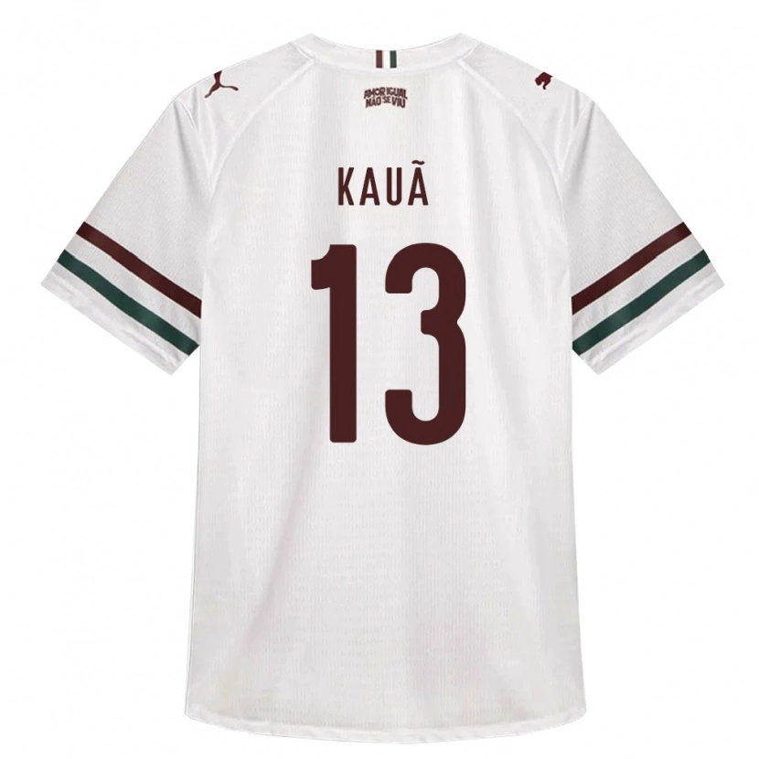 Danxen Mulher Camisola Kauã Barbosa Da Silva Costa #13 Branco Verde Borgonha Alternativa 2026/27 Camisa