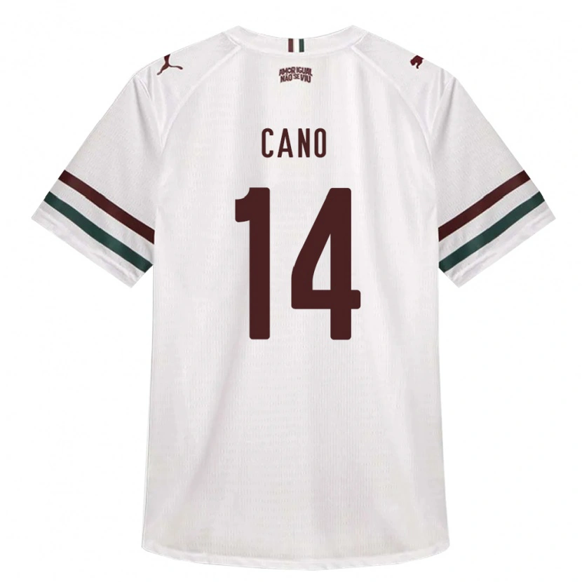 Danxen Mulher Camisola Germán Cano #14 Branco Verde Borgonha Alternativa 2026/27 Camisa
