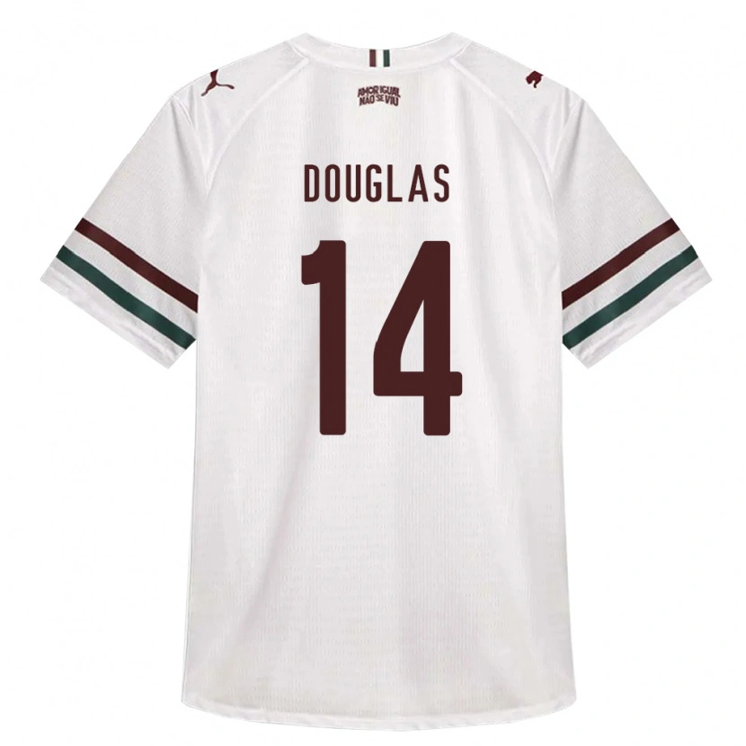 Danxen Mulher Camisola Caio Douglas #14 Branco Verde Borgonha Alternativa 2026/27 Camisa