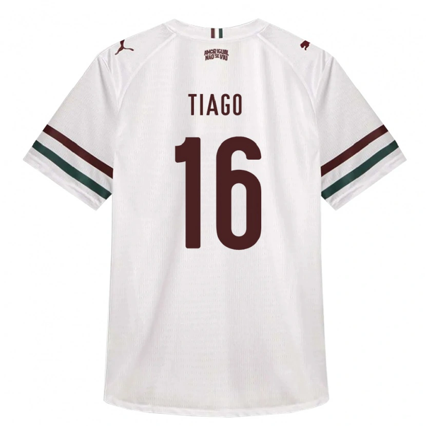 Danxen Mulher Camisola Tiago Lucas Costa #16 Branco Verde Borgonha Alternativa 2026/27 Camisa