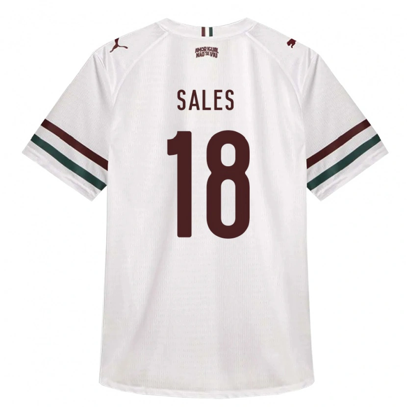 Danxen Mulher Camisola Ruan Sales #18 Branco Verde Borgonha Alternativa 2026/27 Camisa