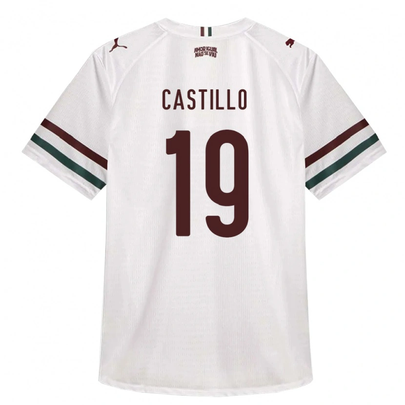 Danxen Mulher Camisola Rodrigo Castillo #19 Branco Verde Borgonha Alternativa 2026/27 Camisa