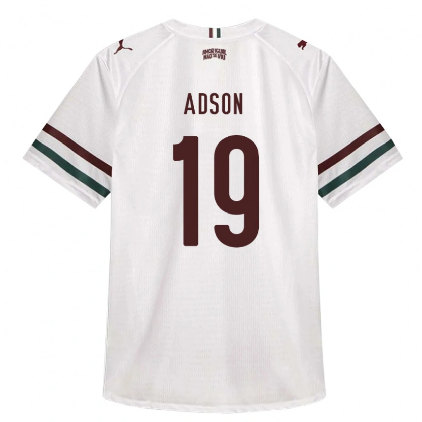 Danxen Mulher Camisola Adsonnaldo Ferreira Nascimento #19 Branco Verde Borgonha Alternativa 2026/27 Camisa
